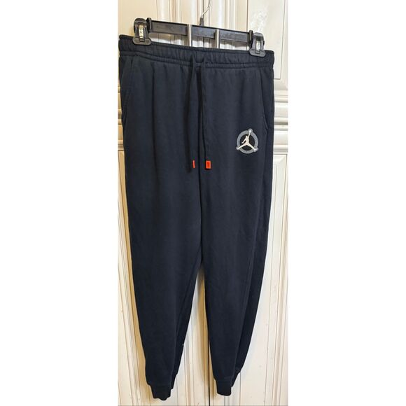 Jordan Men's Flight MVP Drawstring Fleece Jogger Sweatpants Black Size Small - Picture 1 of 14